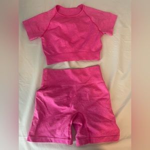 Pink workout set